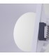 Funnel Centre Cut Out Recessed Spotlight Square, 1 x GU10 (Max 12W), White - 6
