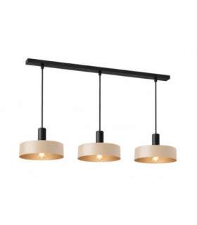 Latte Bar Pendant Ceiling Light Beige 3x E27-1
