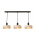 Latte Bar Pendant Ceiling Light Beige 3x E27-3