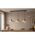 Latte Bar Pendant Ceiling Light Beige 3x E27-4