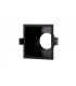Funnel Centre Cut Out Recessed Spotlight Square, 1 x GU10 (Max 12W), Black - 1