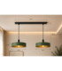 Haki Bar Pendant Ceiling Light Green 2x E27-4