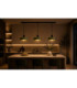 Haki Bar Pendant Ceiling Light Green 3x E27-6