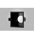 Funnel Centre Cut Out Recessed Spotlight Square, 1 x GU10 (Max 12W), Black - 3