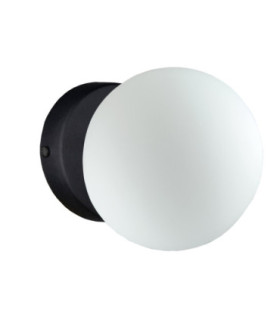 Mondi Globe Ceiling Light Black White Glass Shade 1x E27-2