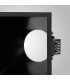 Funnel Centre Cut Out Recessed Spotlight Square, 1 x GU10 (Max 12W), Black - 4