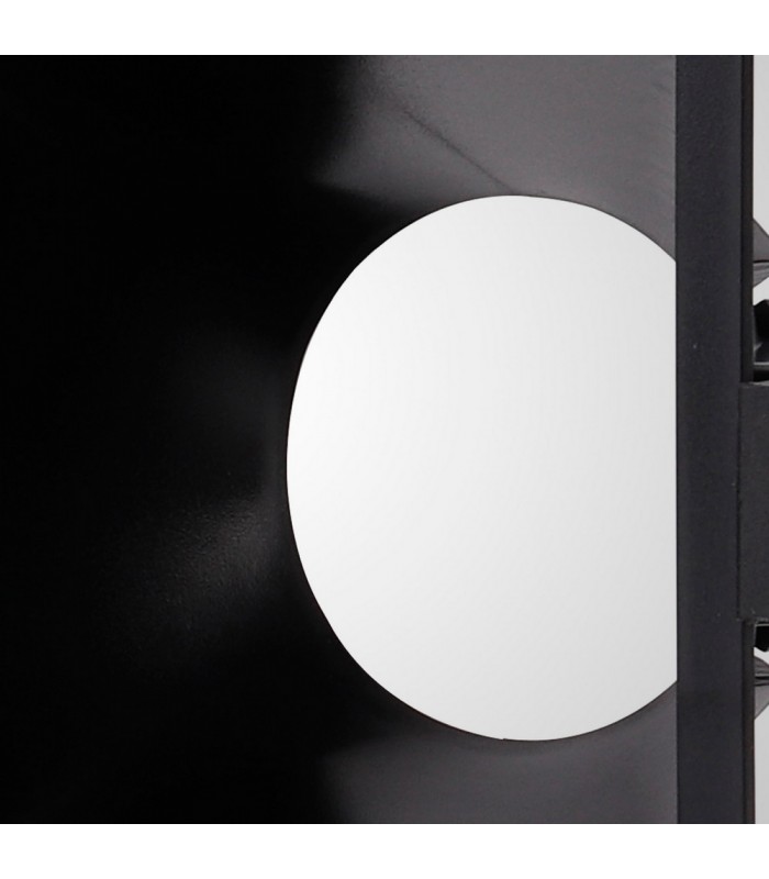 Funnel Centre Cut Out Recessed Spotlight Square, 1 x GU10 (Max 12W), Black - 6
