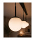 Mondi Bar Pendant Ceiling Light Black White Glass Shade 5x E27-4