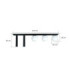 Mondi Globe Ceiling Light Black White Glass Shade 5x E27/GU10-4