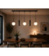 Mondi Bar Pendant Ceiling Light Black White Glass Shade 5x E27/GU10-2