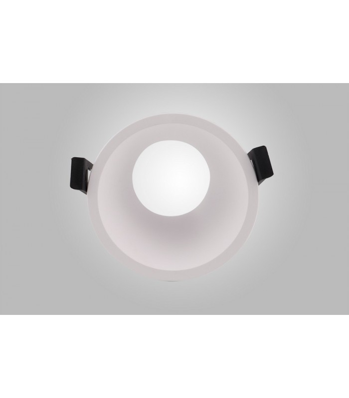 Funnel 45deg. Cut Out Recessed Spotlight Round, 1 x GU10 (Max 12W), White - 3