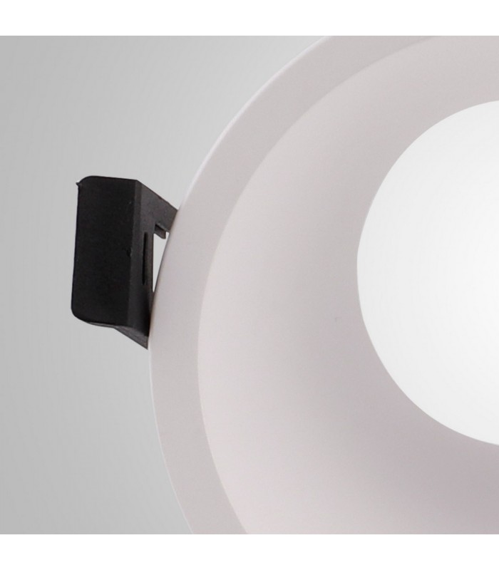 Funnel 45deg. Cut Out Recessed Spotlight Round, 1 x GU10 (Max 12W), White - 4