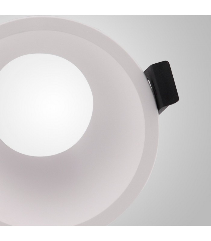 Funnel 45deg. Cut Out Recessed Spotlight Round, 1 x GU10 (Max 12W), White - 6