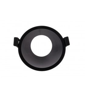 Funnel 45deg. Cut Out Recessed Spotlight Round, 1 x GU10 (Max 12W), Black - 1