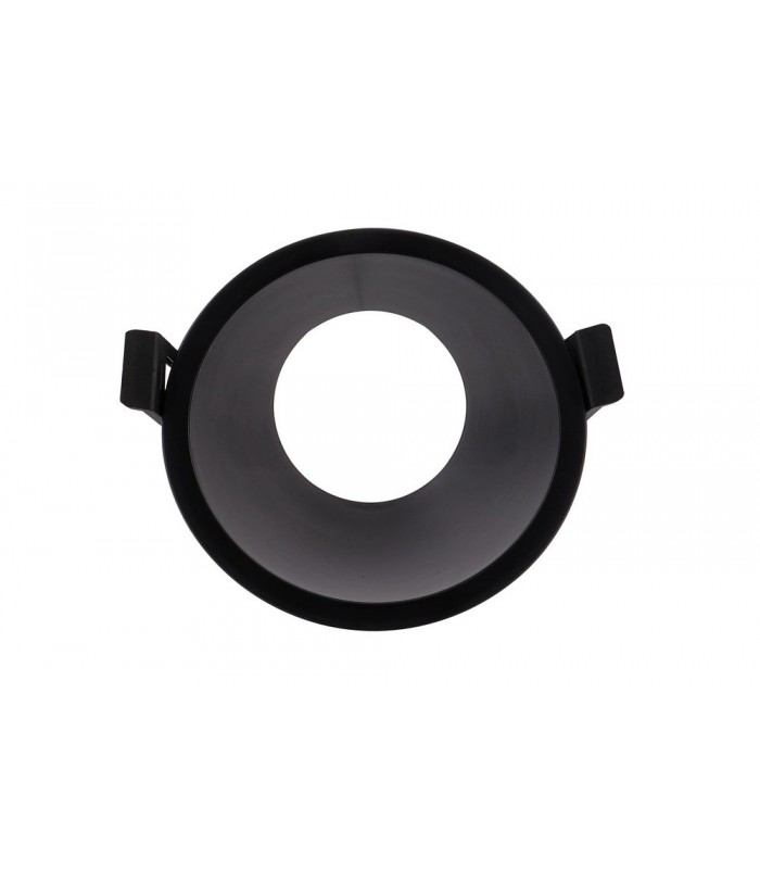 Funnel 45deg. Cut Out Recessed Spotlight Round, 1 x GU10 (Max 12W), Black - 1