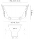 Funnel 45deg. Cut Out Recessed Spotlight Round, 1 x GU10 (Max 12W), Black - 2