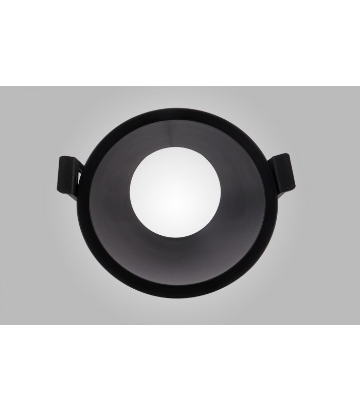 Funnel 45deg. Cut Out Recessed Spotlight Round, 1 x GU10 (Max 12W), Black - 3