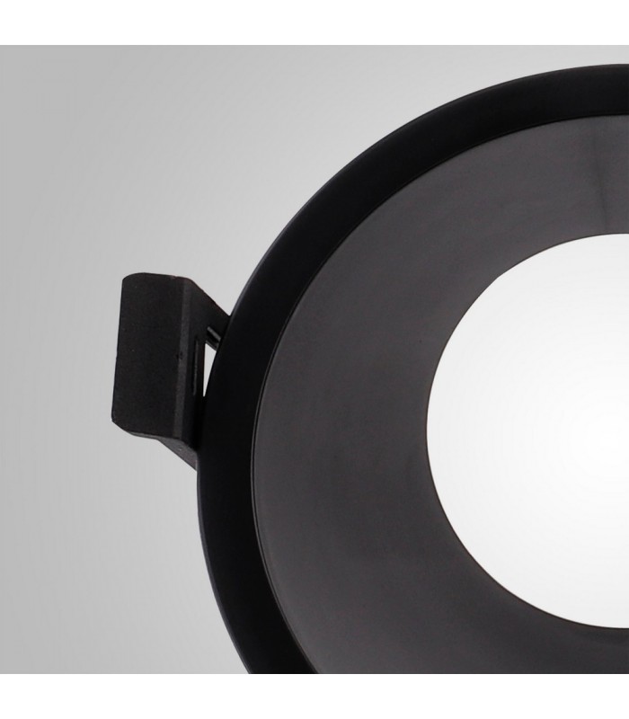 Funnel 45deg. Cut Out Recessed Spotlight Round, 1 x GU10 (Max 12W), Black - 4