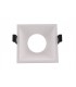 Funnel 45deg. Cut Out Recessed Spotlight Square, 1 x GU10 (Max 12W), White - 1