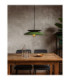 Ferro Dome Pendant Ceiling Light Green Black 1x E27-2