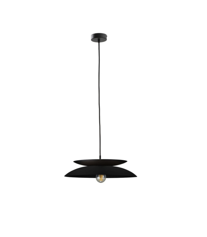 Ferro Dome Pendant Ceiling Light Black 1x E27-1
