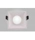 Funnel 45deg. Cut Out Recessed Spotlight Square, 1 x GU10 (Max 12W), White - 3