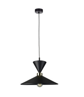 Amaris Dome Pendant Ceiling Light Black 1x E27-1