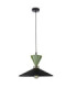 Amaris Dome Pendant Ceiling Light Black Green 1x E27-1