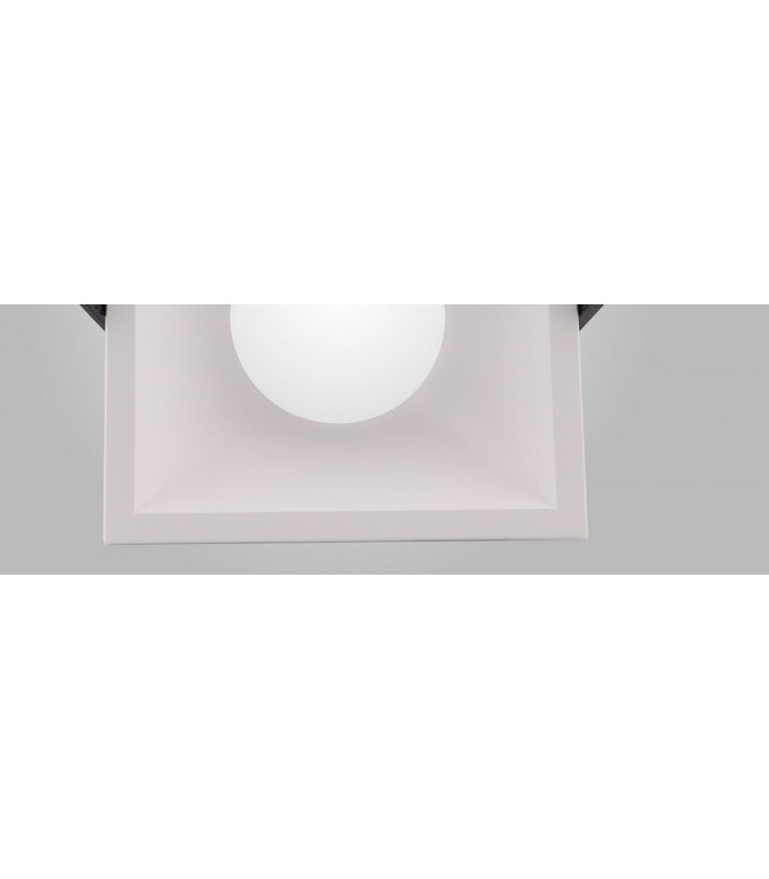 Funnel 45deg. Cut Out Recessed Spotlight Square, 1 x GU10 (Max 12W), White - 5