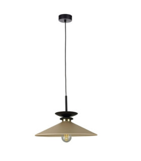 Velutto Dome Pendant Ceiling Light Beige 1x E27-1
