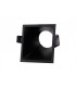 Funnel 45deg. Cut Out Recessed Spotlight Square, 1 x GU10 (Max 12W), Black - 1