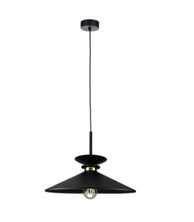 Velutto Dome Pendant Ceiling Light Black 1x E27-1
