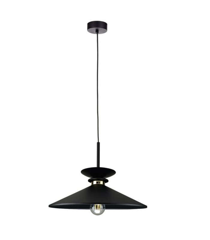 Velutto Dome Pendant Ceiling Light Black 1x E27-1