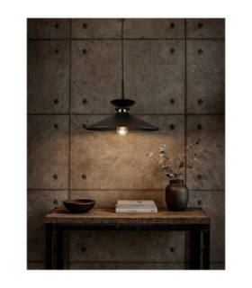 Velutto Dome Pendant Ceiling Light Black 1x E27-2