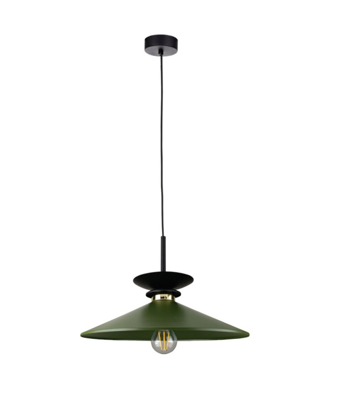 Velutto Dome Pendant Ceiling Light Green 1x E27-1