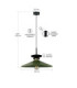 Velutto Dome Pendant Ceiling Light Green 1x E27-3