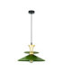 Della Dome Pendant Ceiling Light Gold Green 1x E27-1