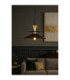 Della Dome Pendant Ceiling Light Gold Black 1x E27-2