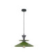 Della Dome Pendant Ceiling Light Black Green 1x E27-1