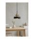 Solea Dome Pendant Ceiling Light Black Gold 1x E27-2