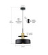 Solea Dome Pendant Ceiling Light Black Gold 1x E27-3