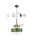 Solea Dome Pendant Ceiling Light Green Gold 1x E27-3