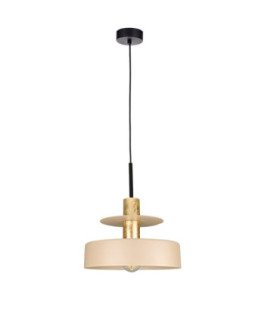 Solea Dome Pendant Ceiling Light Beige Gold 1x E27-1