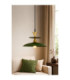 Celesta Dome Pendant Ceiling Light Green Gold 1x E27-2
