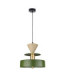 Valia Dome Pendant Ceiling Light Green Beige 1x E27-1
