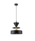 Valia Dome Pendant Ceiling Light Black Gold 1x E27-1