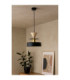 Valia Dome Pendant Ceiling Light Black Gold Beige 1x E27-2