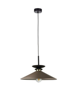 Velutto Dome Pendant Ceiling Light Brown 1x E27-1