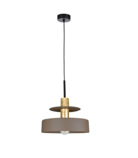 Solea Dome Pendant Ceiling Light Brown Gold 1x E27-1