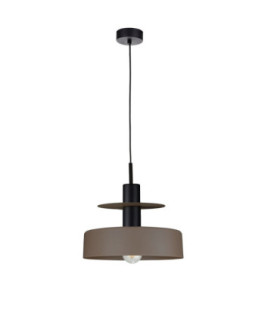 Solea Dome Pendant Ceiling Light Brown Black 1x E27-1